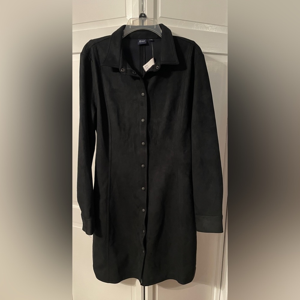 NWT Gap Faux Suede Mini Dress - Picture 2 of 9
